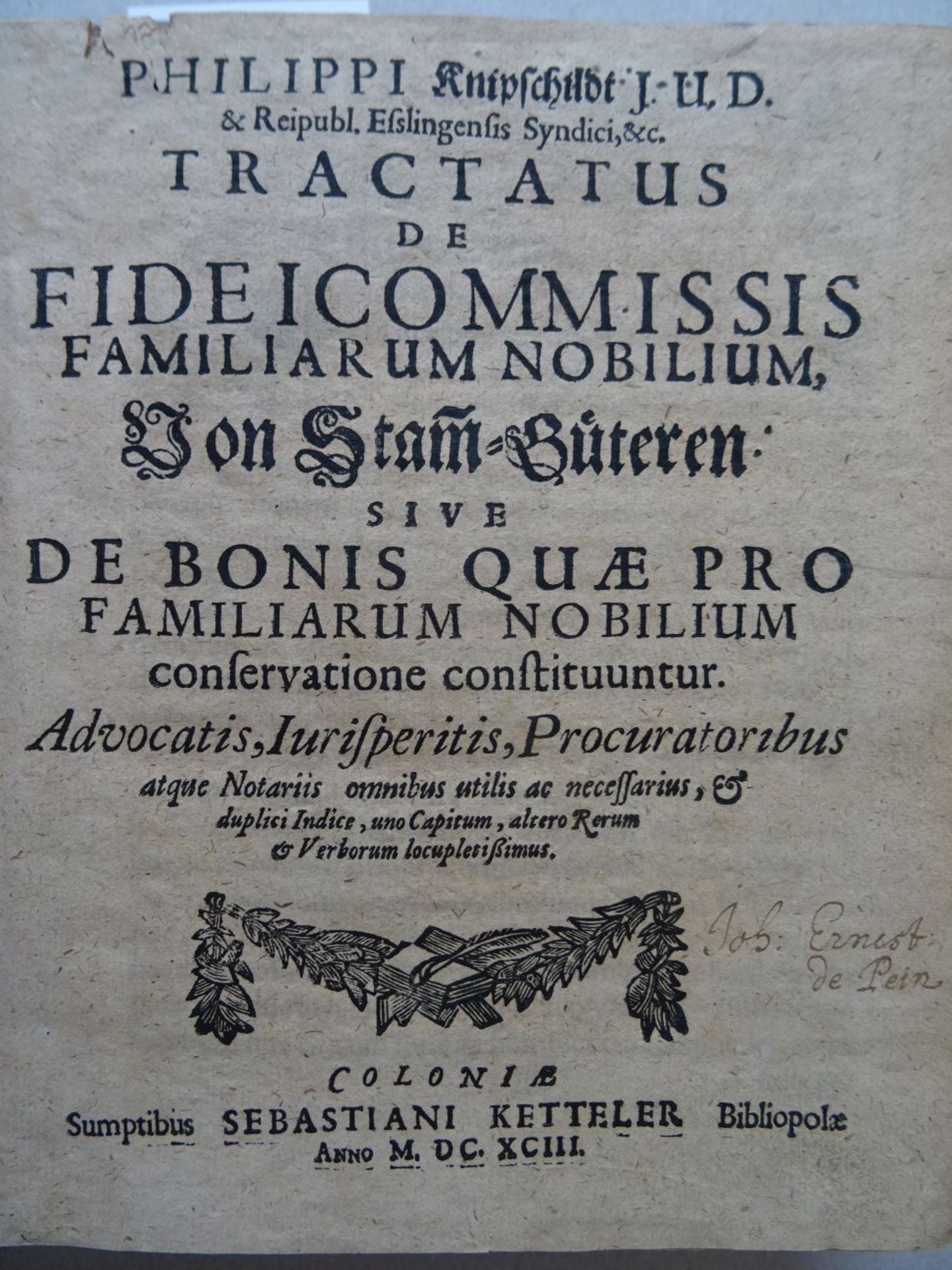 Knipschildt - Tractatus fideicommiss