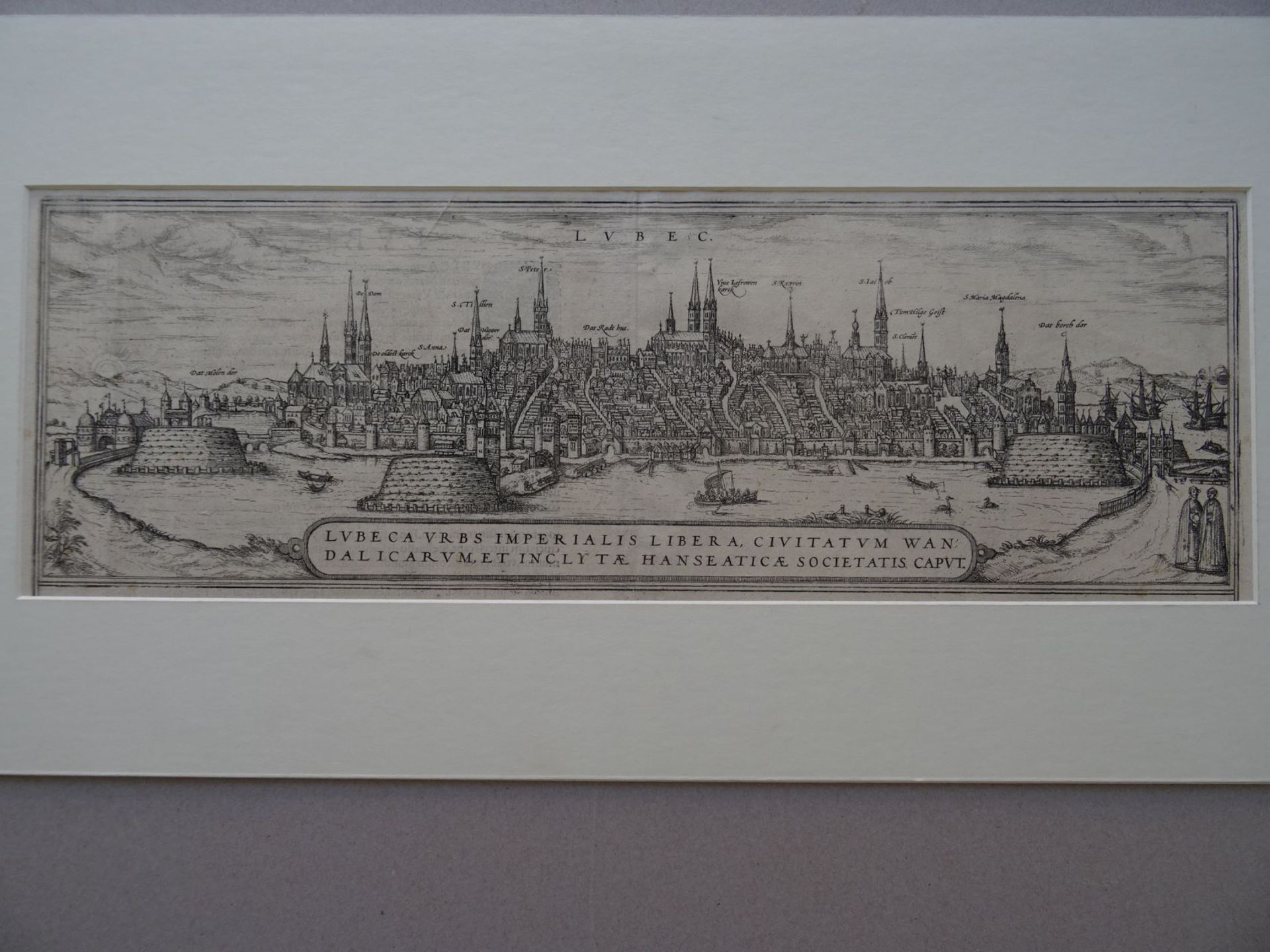 Braun/Hogenberg - Lübeck - Image 2 of 4