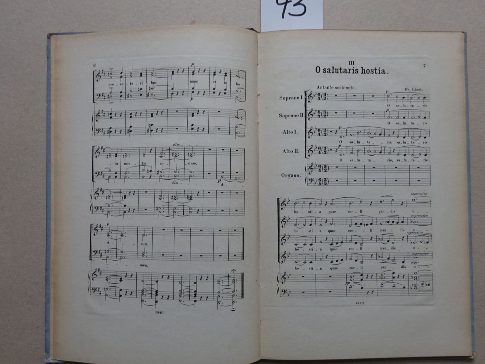 Liszt - Kirchen-Chor-Gesänge - Bild 3 aus 4