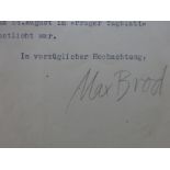 Brod - Brief an Redakteur 1930