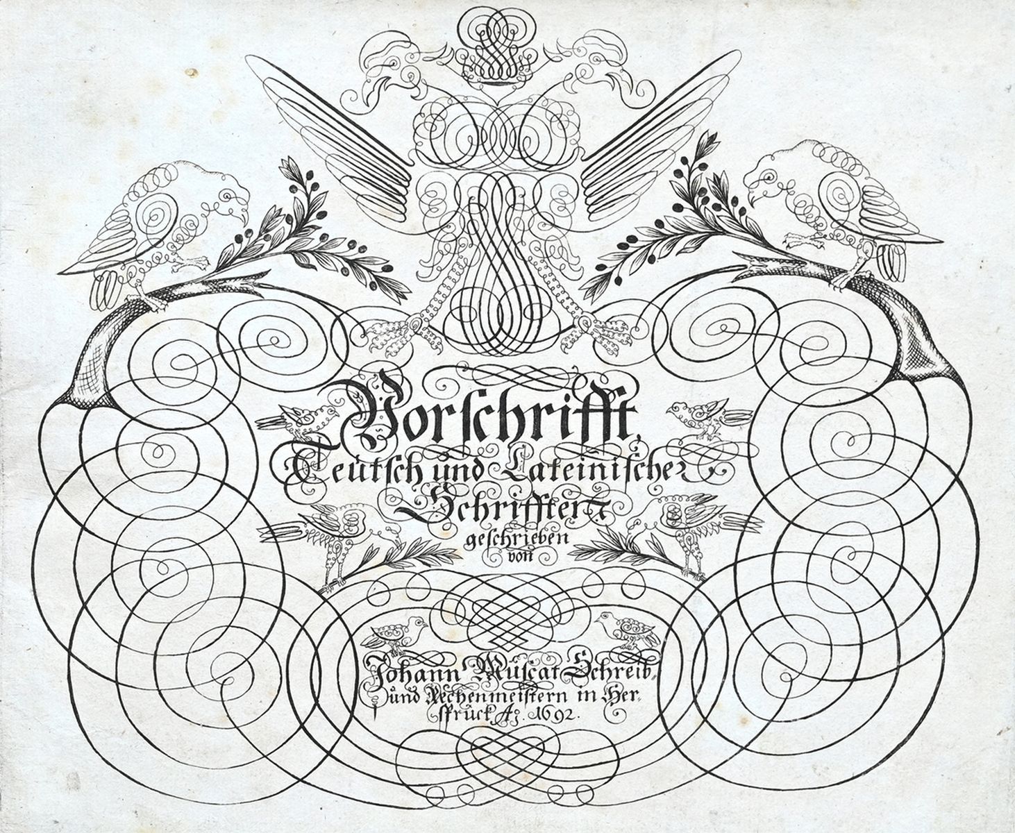 Muscat - Vorschrifft, 1692