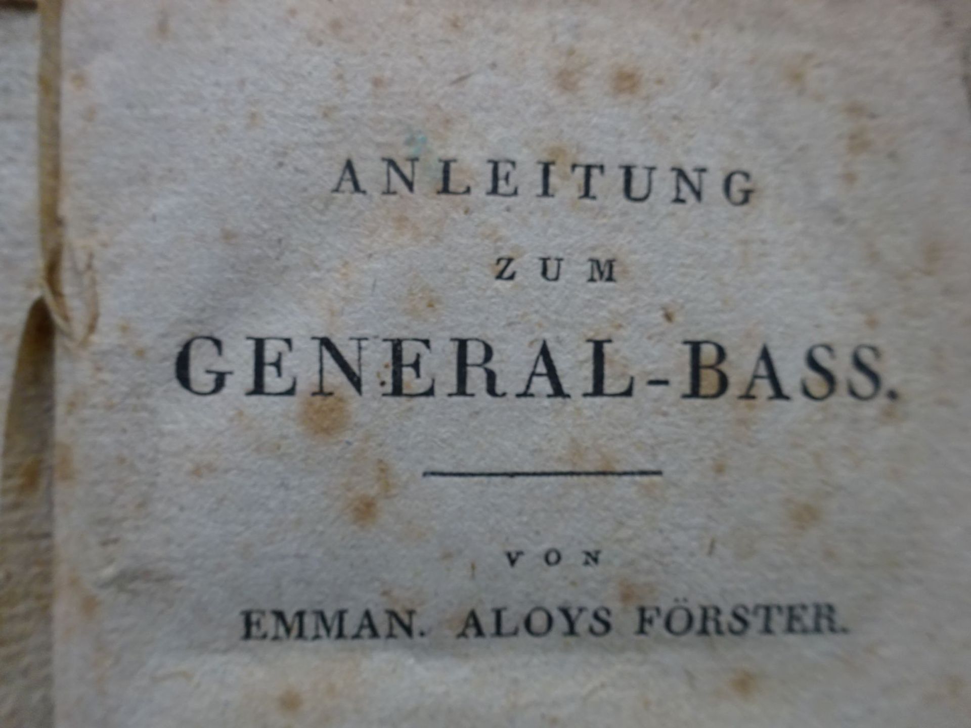 Musik - 3 Werke Generalbaß