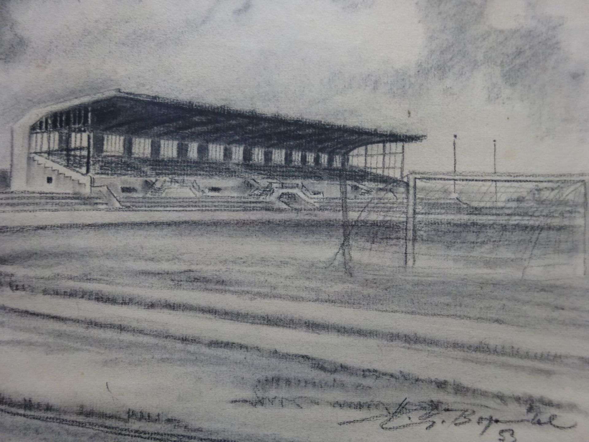Zeichnung Holstein-Stadion, 1953