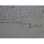 Brod - Brief an Leonhardt 1954 + Beig