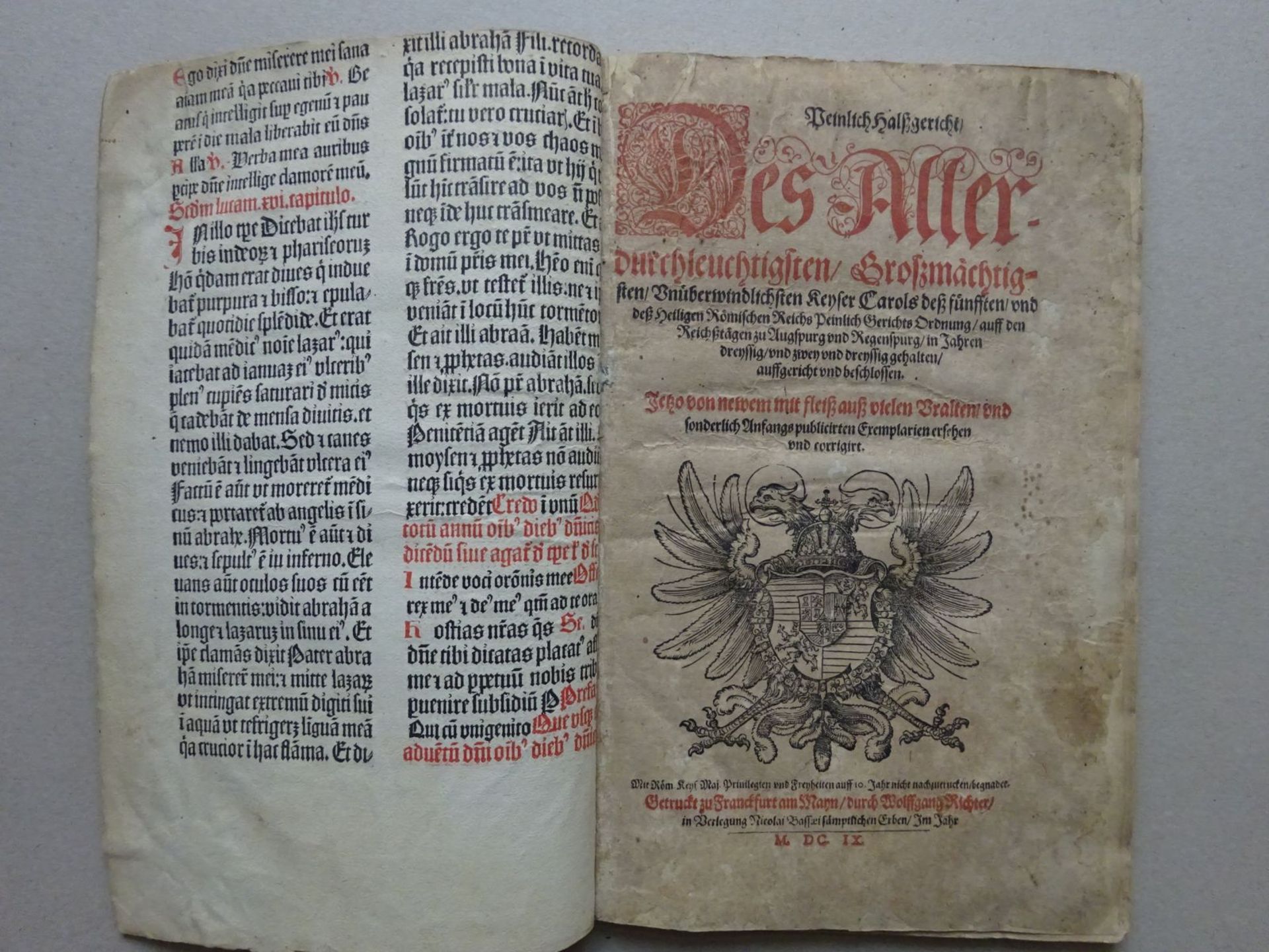 Karl V. - Peinlich Halßgericht 1609 - Bild 2 aus 6