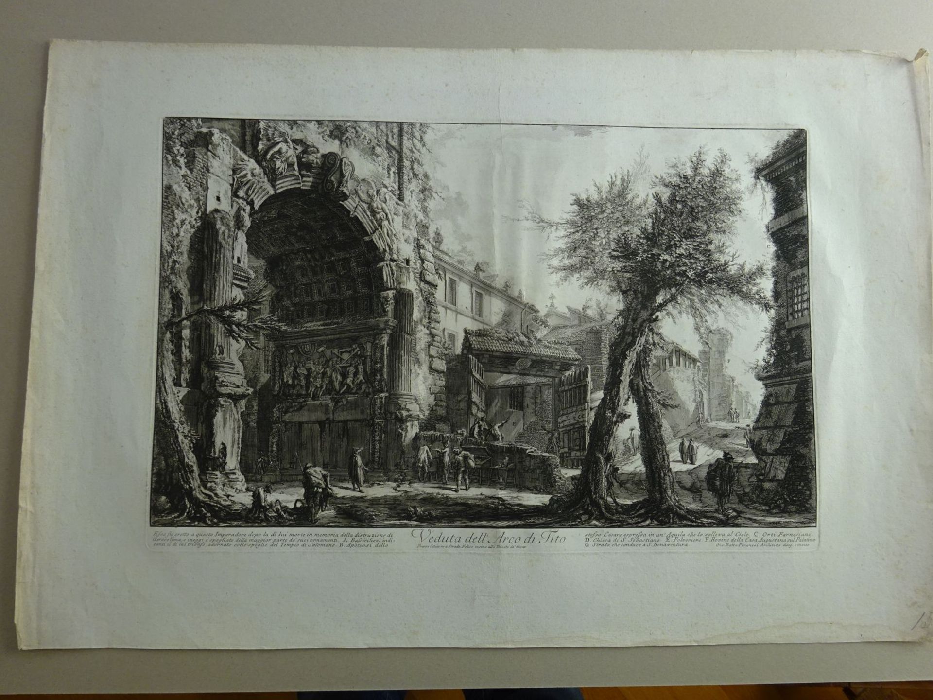 Piranesi - Veduta dell'Arco di Tito - Bild 3 aus 7