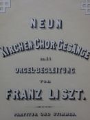 Liszt - Kirchen-Chor-Gesänge