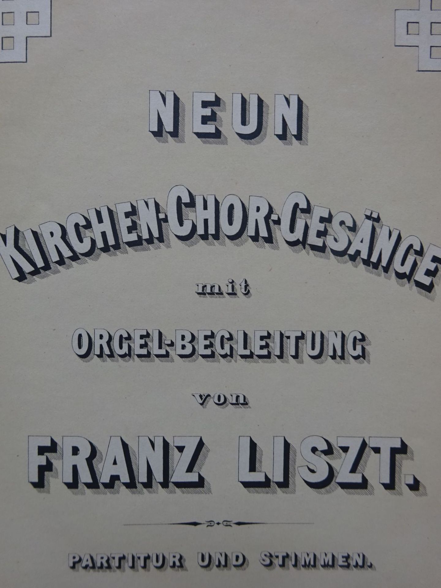 Liszt - Kirchen-Chor-Gesänge