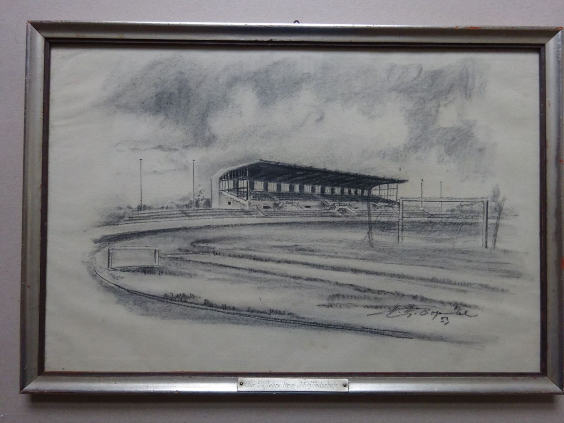 Zeichnung Holstein-Stadion, 1953 - Image 2 of 4