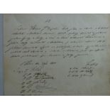 Janacek - Unterschrift auf Einladung