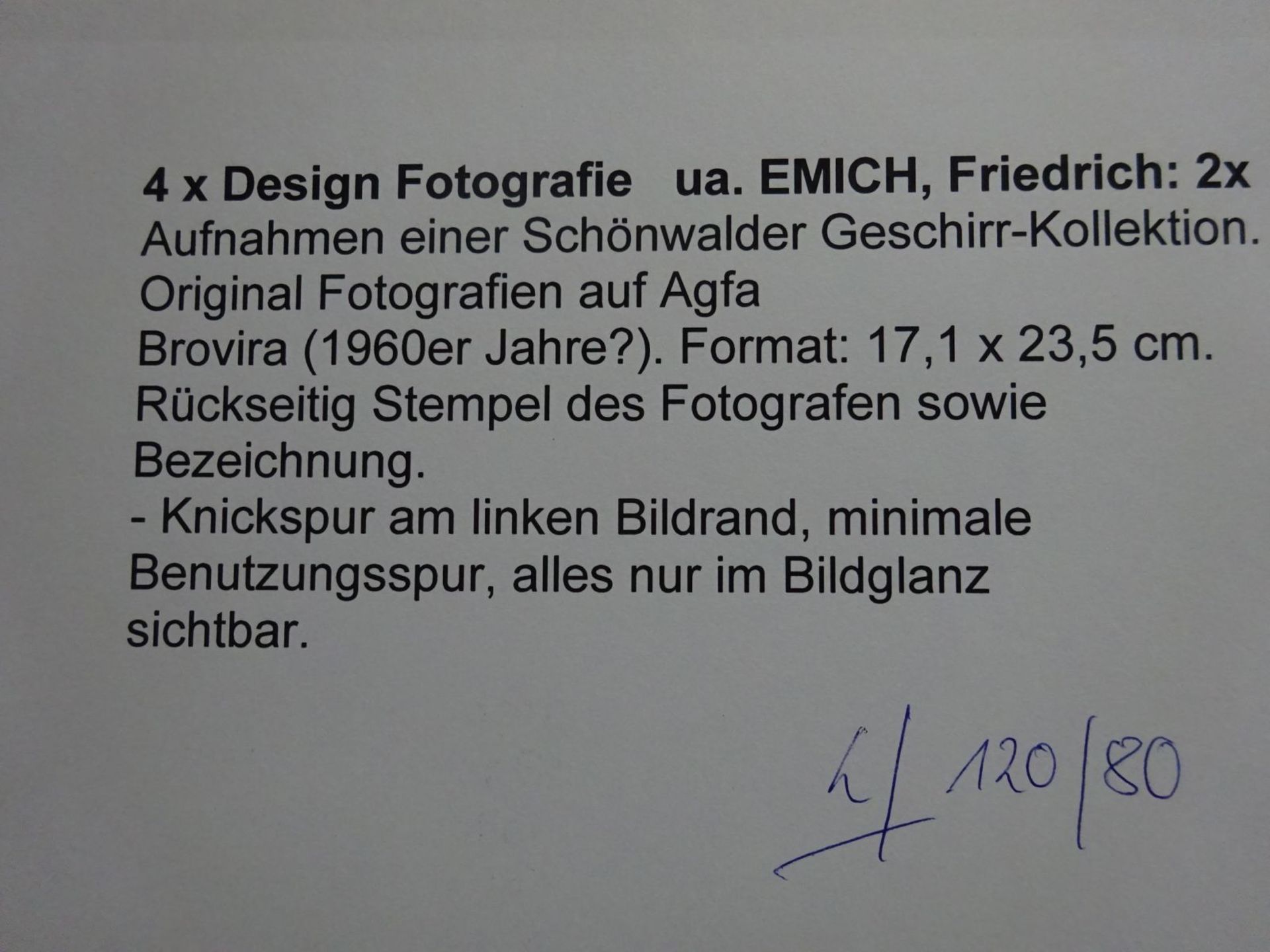 Geschirr/Glaswaren 4 Fotographien - Bild 2 aus 5