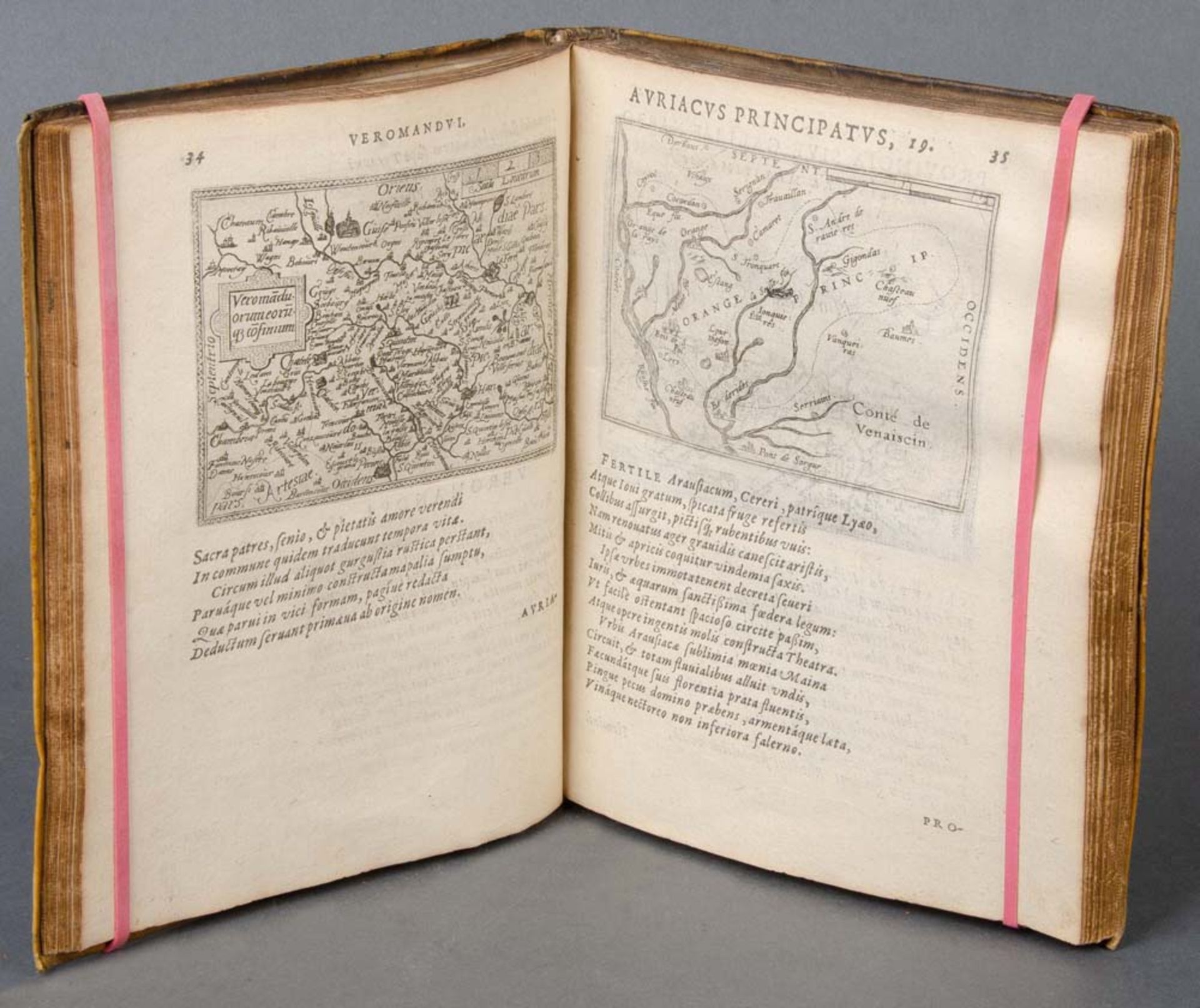 Philipp Galleum, „Theatri Orbis Terrarum Enchiridion“, ill. von Hugo Favolium, mit Weltkarte von - Bild 2 aus 5