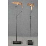 Paul Wunderlich (1927-2010). Paar „Hohes Geflügeltes Leuchter-Objekt“ (1979). Bronze, sign./num.