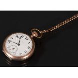 Herrentaschenuhr, Marke „Trenca“, mit Uhrenkette. Silber, vergoldet. (Funktion ungeprüft)