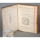 Philipp Galleum, „Theatri Orbis Terrarum Enchiridion“, ill. von Hugo Favolium, mit Weltkarte von