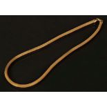 Halskette. 14 ct Gelbgold, ca. 19 g, L=38 cm.