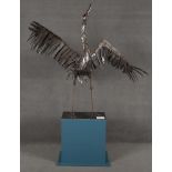 Barbara Brink (1946-2021). „Traumtänzer“ - Vogel mit gespreizten Flügeln. Stahl, geschweißt,