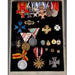 Kleiner Orden-Nachlass des I. WK, u.a. Bayrisches Verdienstkreuz, EK I. Klasse und