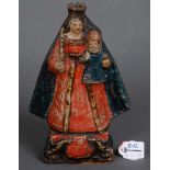 Madonna. Böhmen 19. Jh. Terrakotta, modelliert und farbig staffiert, H=24,5 cm.