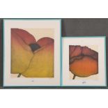 Art Hansen (1929-2017). „Poppy“. Zwei Farblithographien 20/35 bzw. 50/70, re./u./sign., 43 x 38 / 30