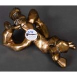 Bildhauer des 20. Jhs. Abstrahierter Körper. Bronze, am Boden monogr. „A.O.“, nummeriert 1/9,