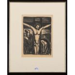 Georges S. Rouault (1871-1958). Kreuzigung. Lithographie, re/u./sign./dat. 1928, hi./Gl./gerahmt, 30