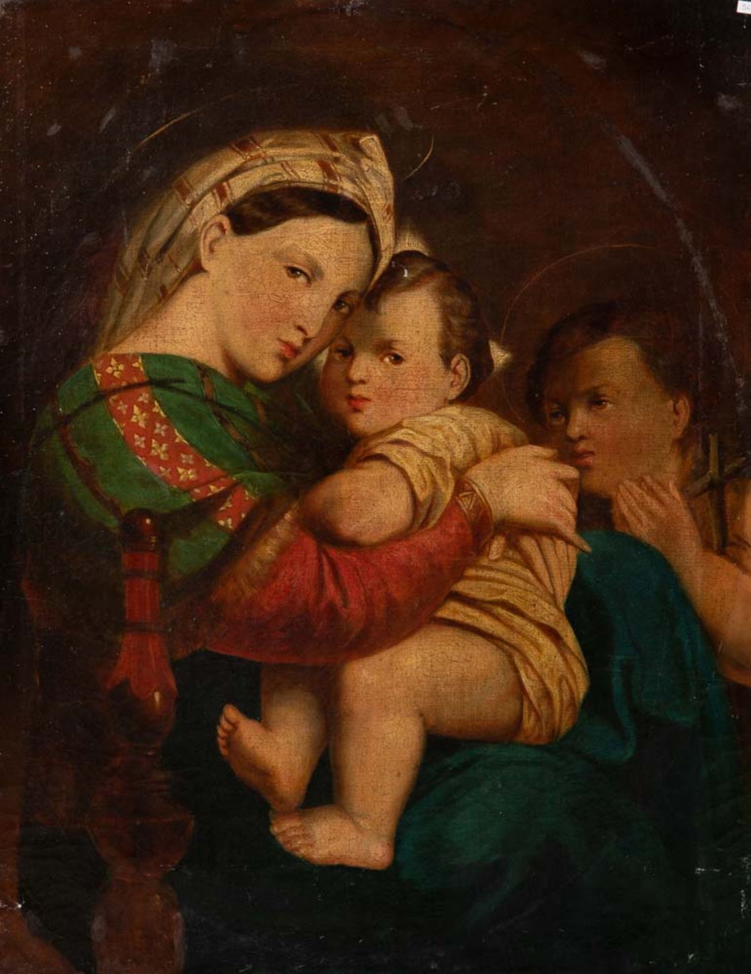 Madonna della Sedia, 68 x 54 cm. **