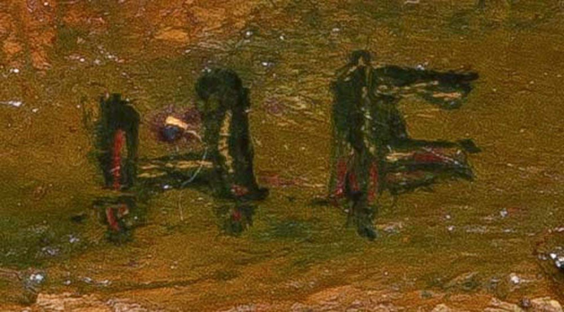 Maler des 20. Jhs. Obststillleben. Öl/Lw., li./u./monogr. „H.F.“, gerahmt, 33 x 45 cm. - Bild 2 aus 2