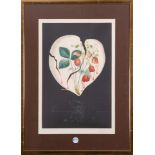 Salvador Dali (1904-1989). „Coeur de fraises“ (Flordali). Colorierte Lithographie VII/CL, re./u./