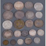 Konvolut Silber-Münzen, ca. 544 g, u.a. Doppeltaler Vereinsmünze Freie Stadt Frankfurt 1844;