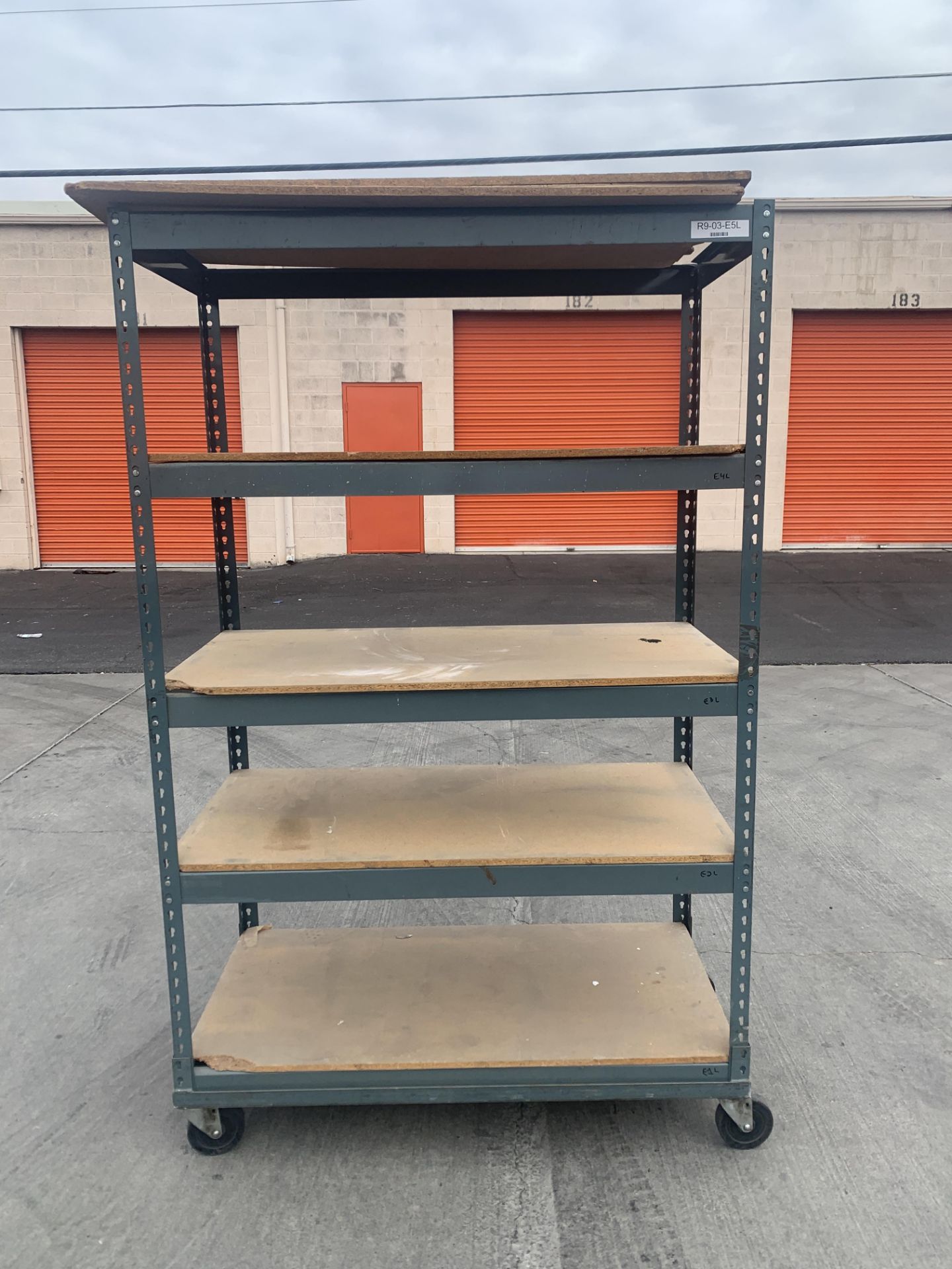 COMMERCIAL INDUSTRIAL STORAGE RACK ON WHEELS - Image 2 of 2