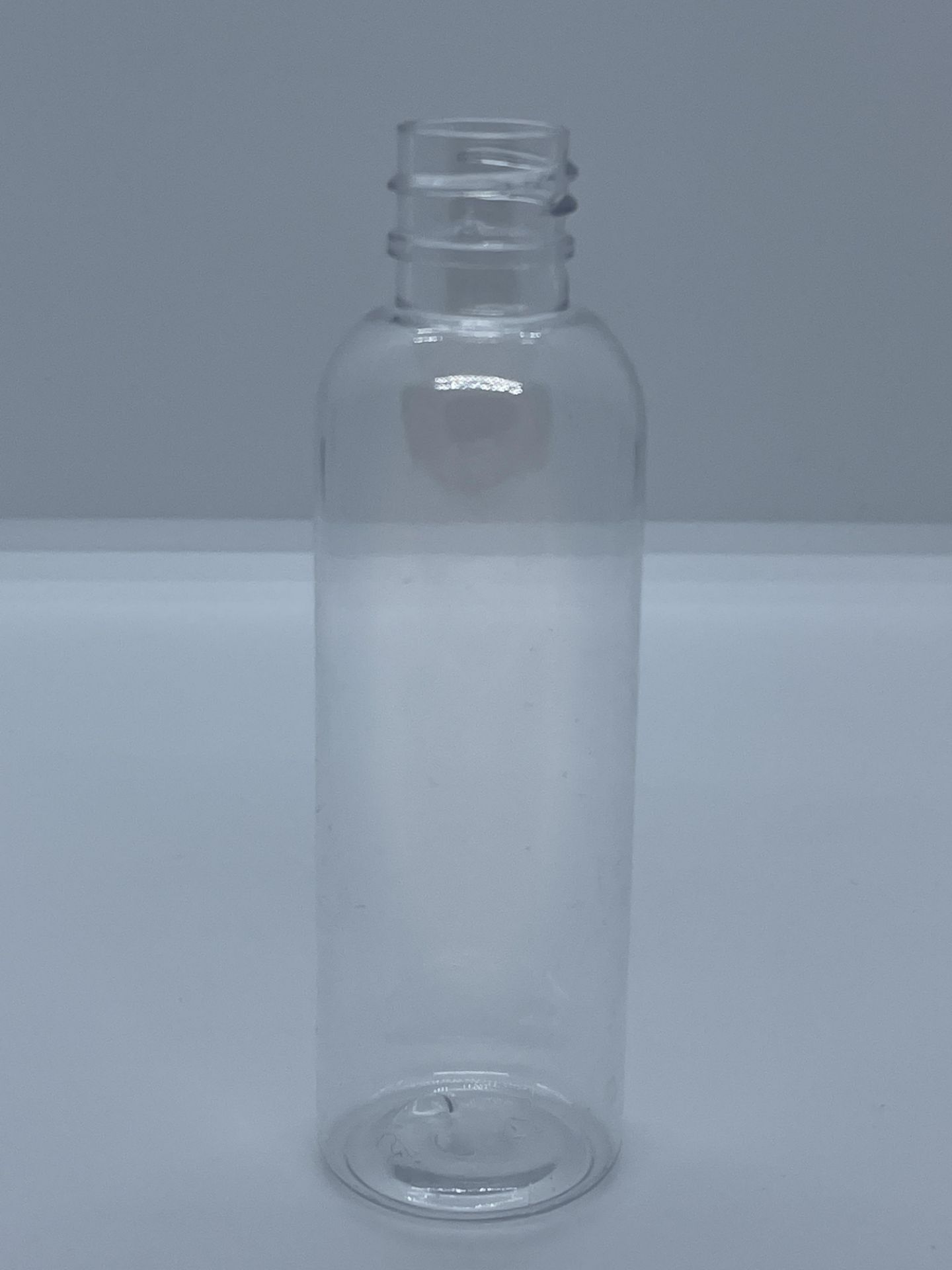 99,500 - Clear Plastic Bullet 2 oz Empty Bottles, 18-410 Threading Neck, 4.25" Tall 1.25" Diameter - Image 3 of 5