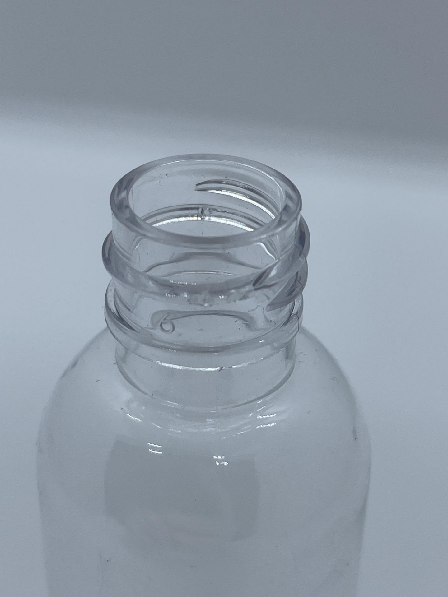 99,500 - Clear Plastic Bullet 2 oz Empty Bottles, 18-410 Threading Neck, 4.25" Tall 1.25" Diameter - Image 4 of 5