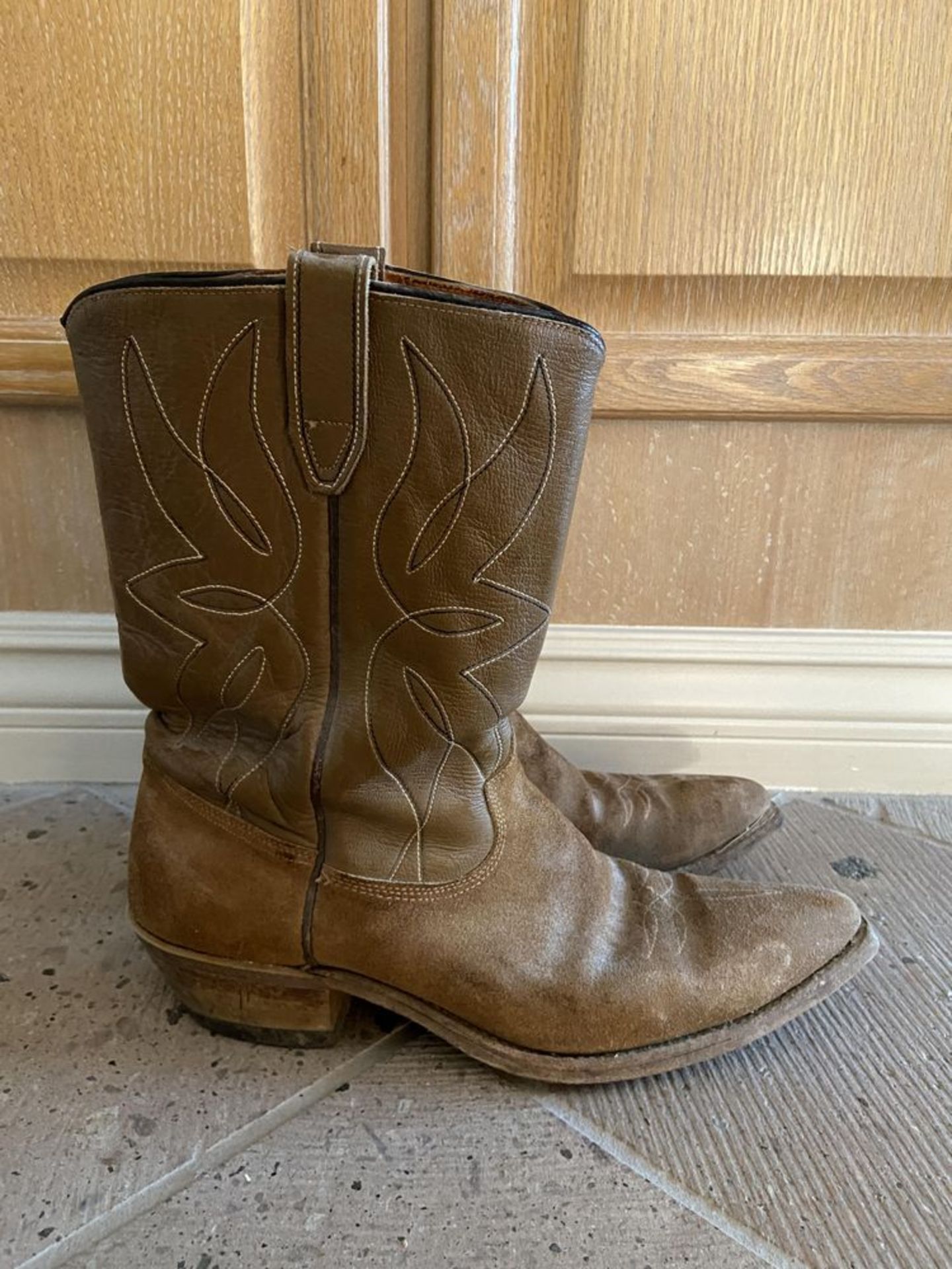 ACME Cowboy Boots Brown, Believed to be Size 10.5 LT8