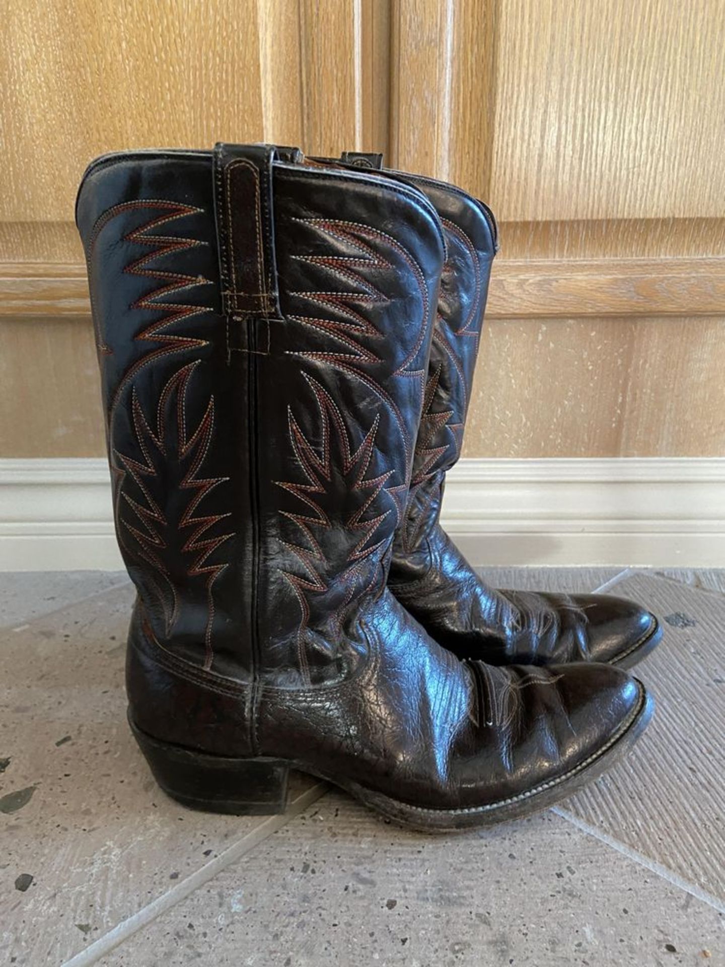 O' Sullivan Cowboy Boots Black, Believed to be Size 10.5 LT6 - Image 3 of 4