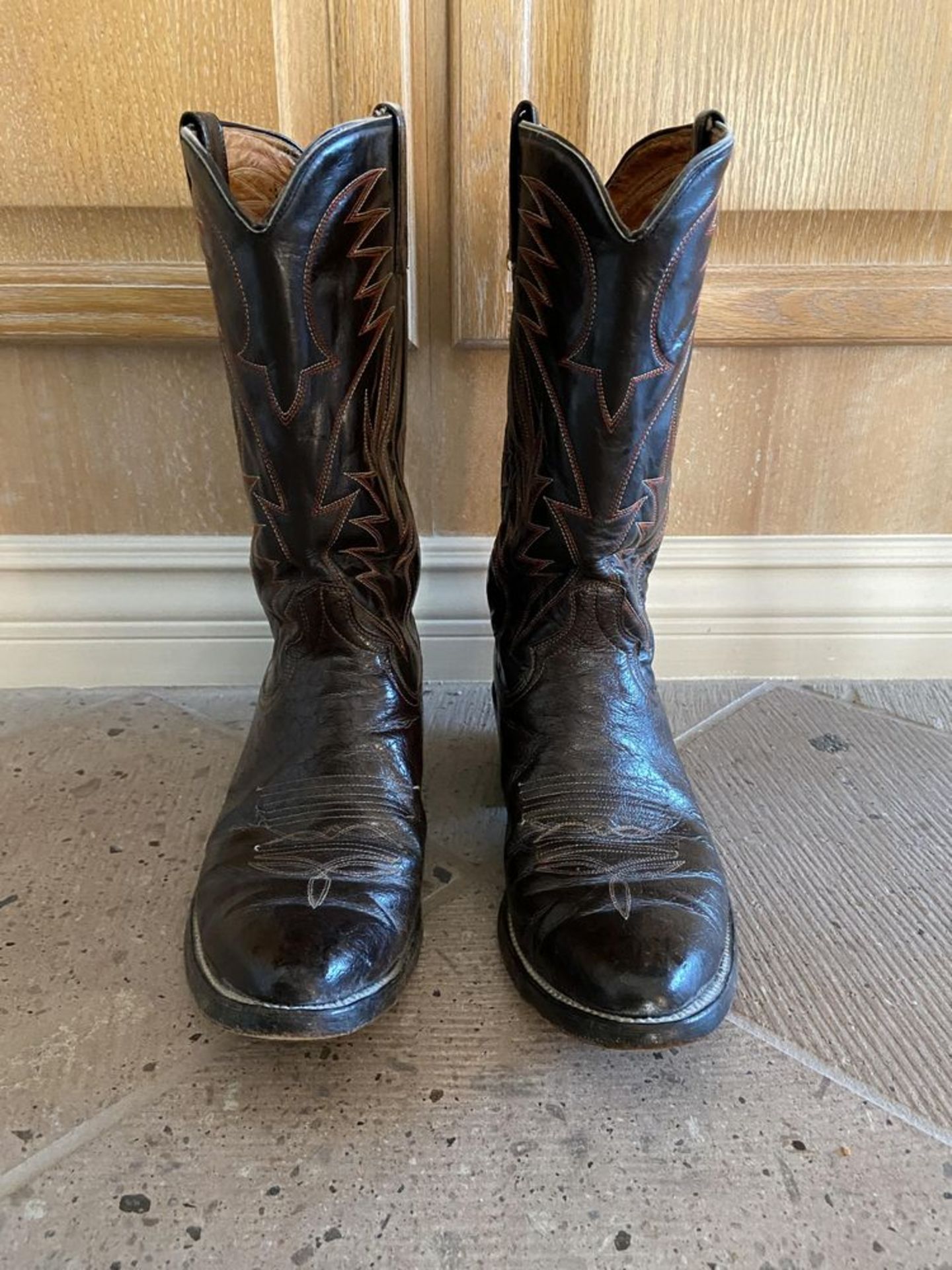 O' Sullivan Cowboy Boots Black, Believed to be Size 10.5 LT6