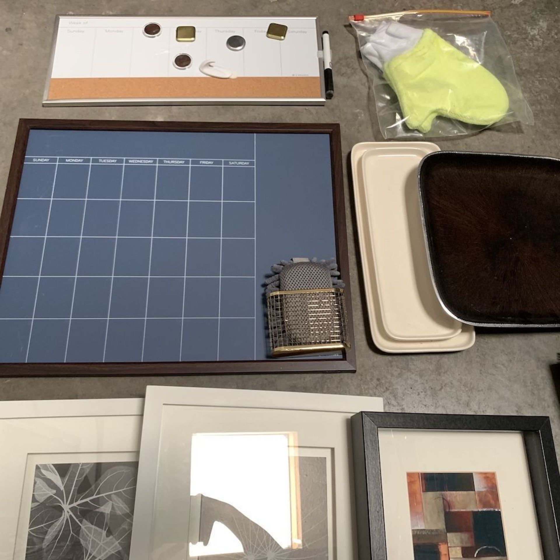 Lot of Home Decor Items, Artwork, White Board, Batteries, Etc - Image 5 of 5