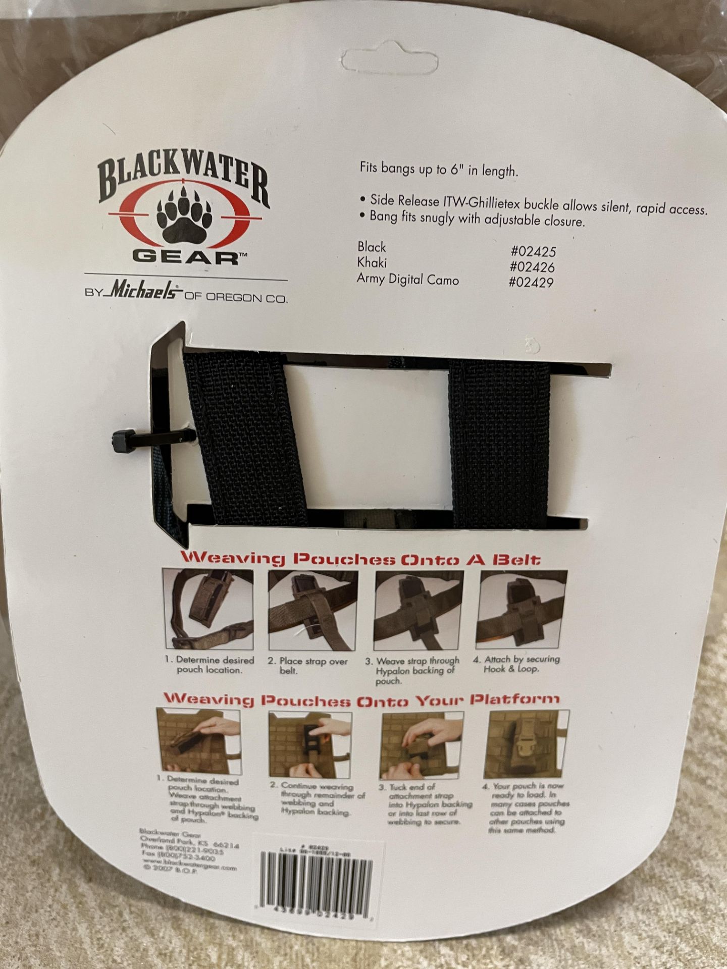 16 Blackwater Gear Double Flashbang Pouches in Digital Army Camo, In Packaging, Tactical Gear - Image 3 of 3