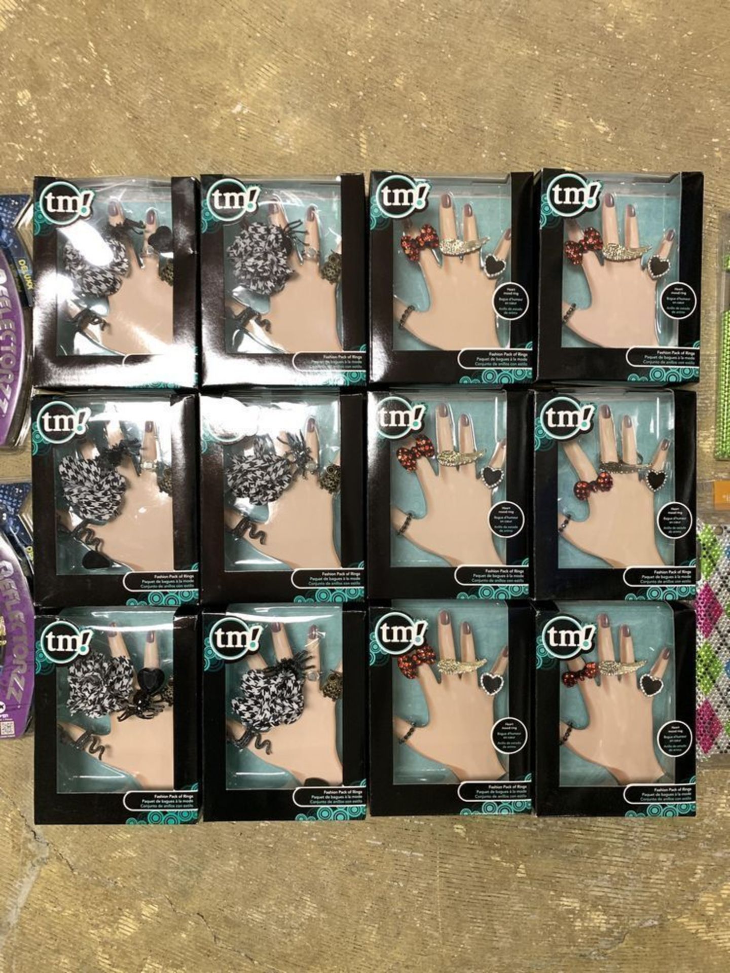 LOT OF RETAIL ITEMS NEW BOXED: 12 FINGER RING SETS, 7 ROXX COLLECTABLE TOYS, 2 JEWEL CRYSTAL COVERS - Image 3 of 4