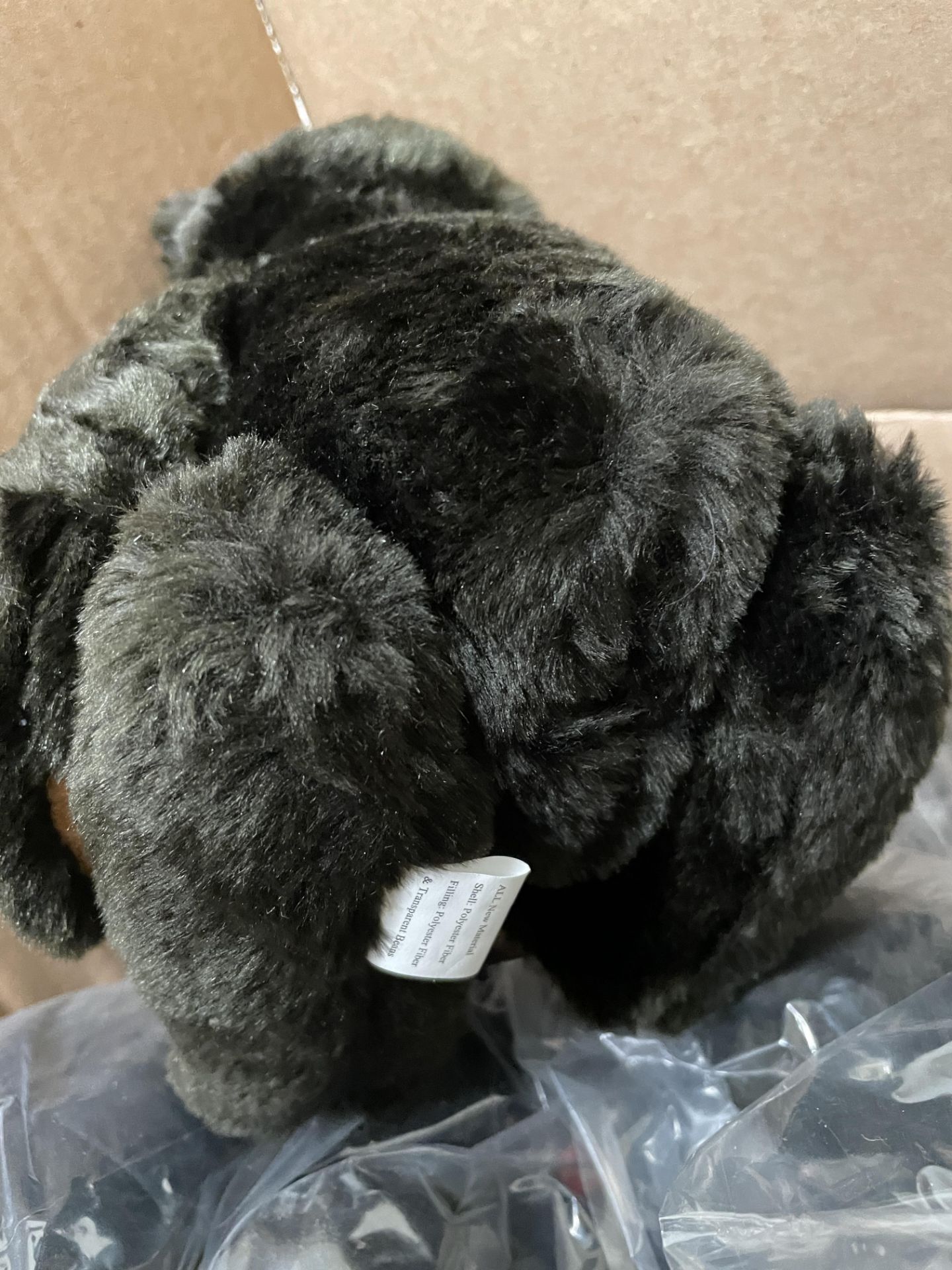 56 Black Teddy Bear Stuffed Animals in Removable Branded T-Shirt, Approximately 9" Tall - Image 6 of 7