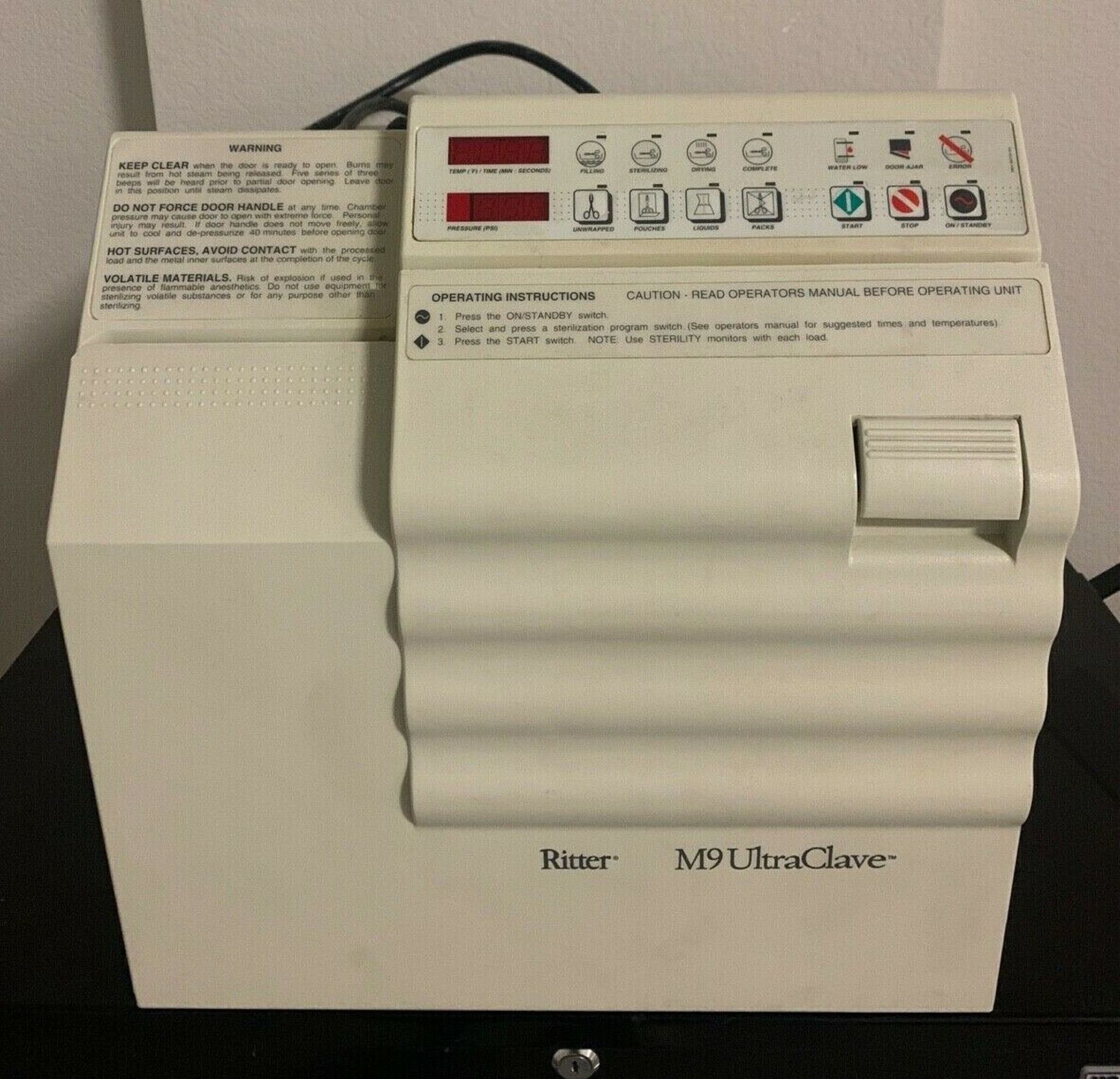 Midmark Ritter M9 Ultraclave Sterilizer Automatic Autoclave M9-001 ( Dental Medical Use )