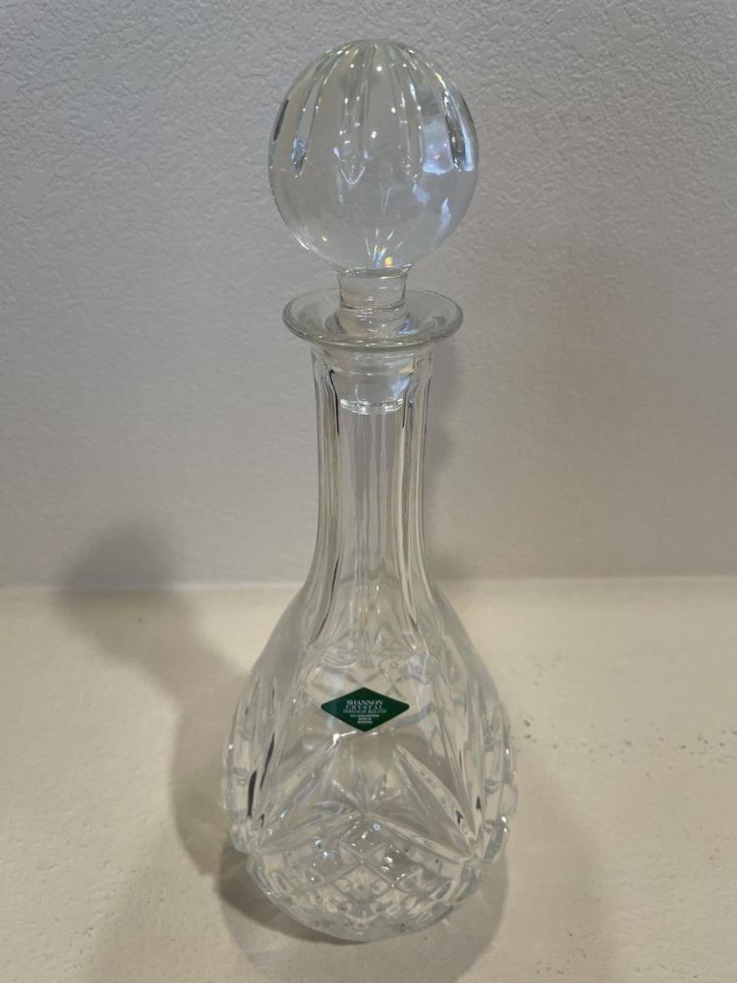 Shannon Crystal Wine Carafe with Lid, Made in Slovakia - 13 x 5" - Image 2 of 8