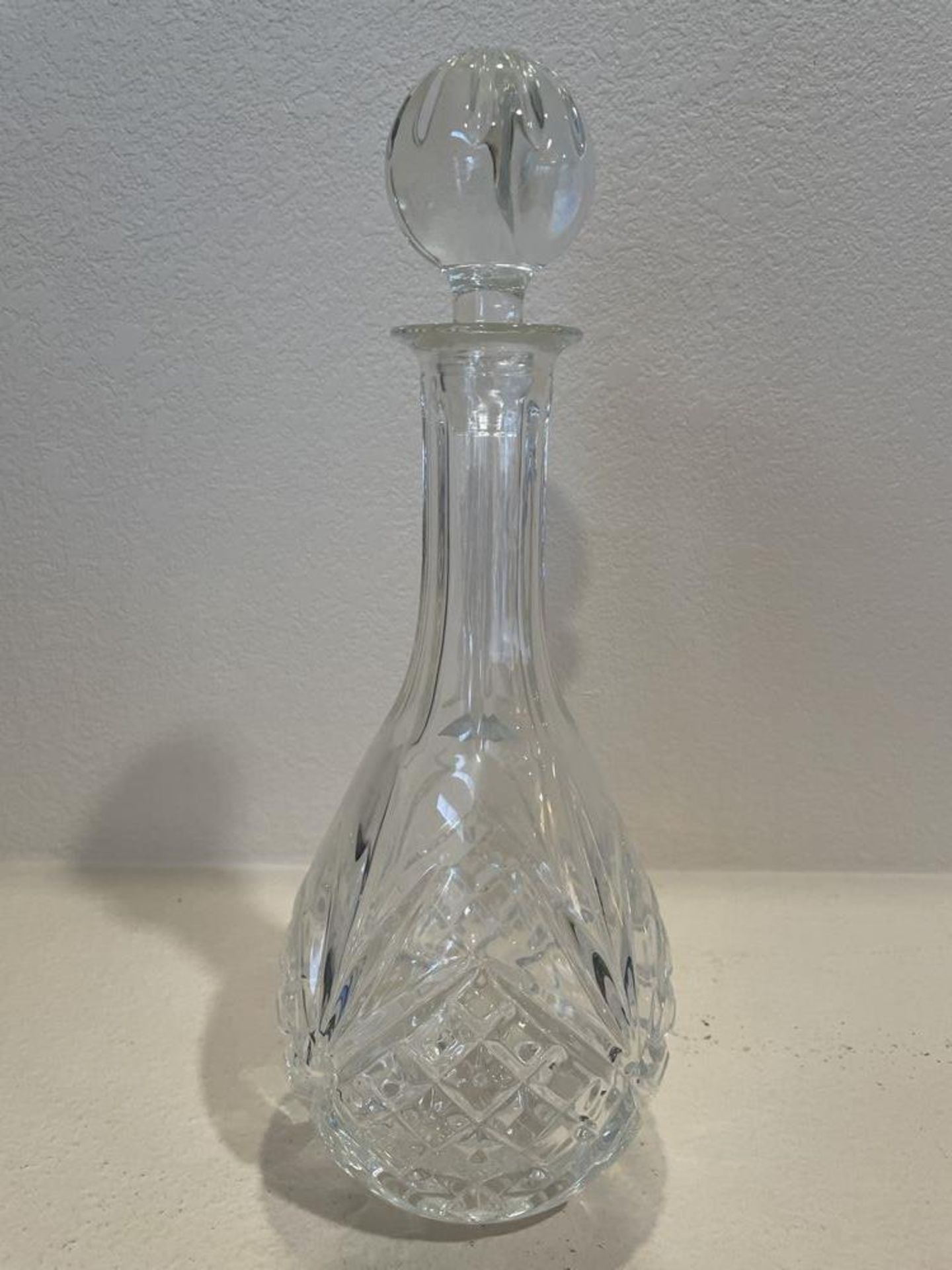 Shannon Crystal Wine Carafe with Lid, Made in Slovakia - 13 x 5" - Image 4 of 8