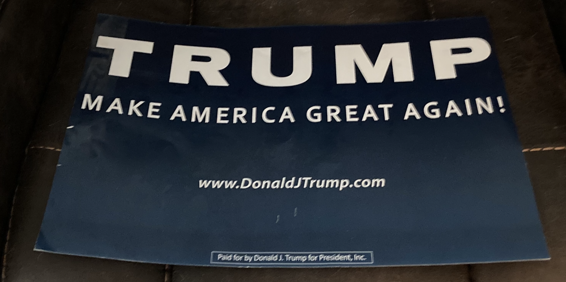 Trump Campaign Rally Sign - Blue