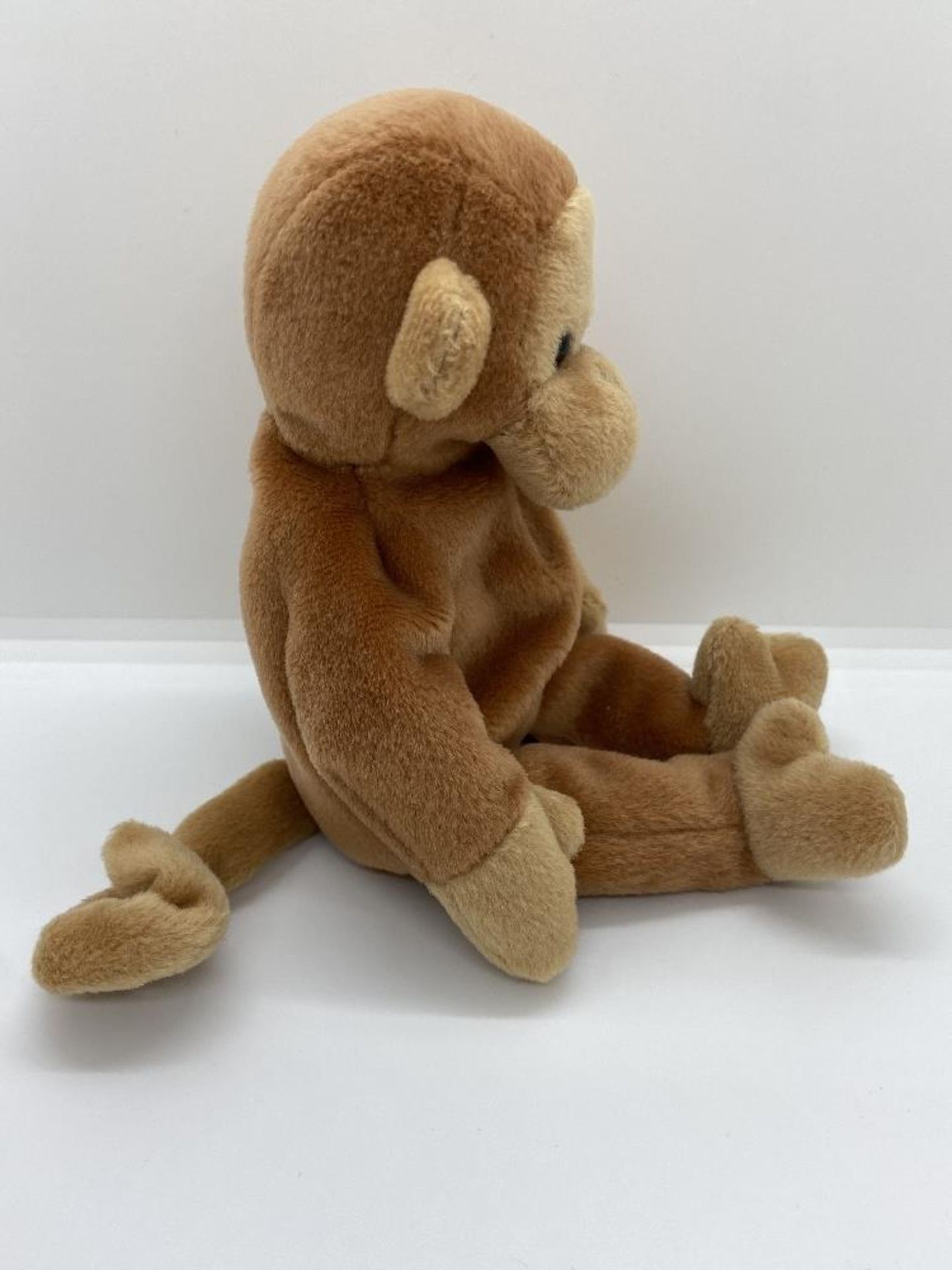 Ty Beanie Babies Bongo the Monkey, 1995, PE Pellets, In Case w/ Tags - Image 3 of 10