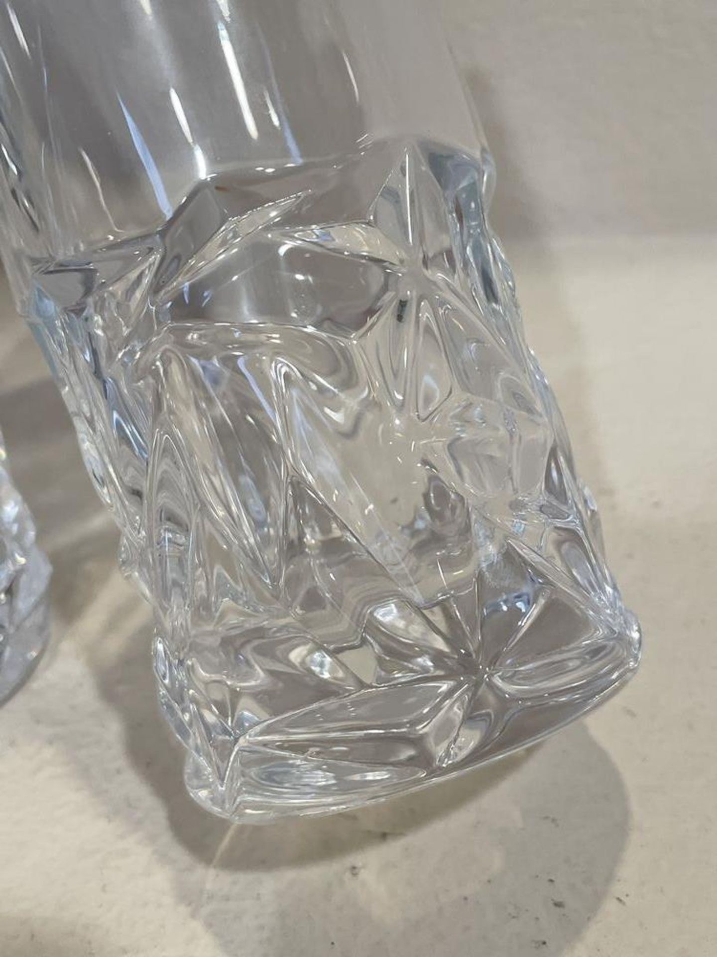 2 Tiffany and Co Crystal Glasses, Made in Germany - 6.5" Tall - Image 4 of 8