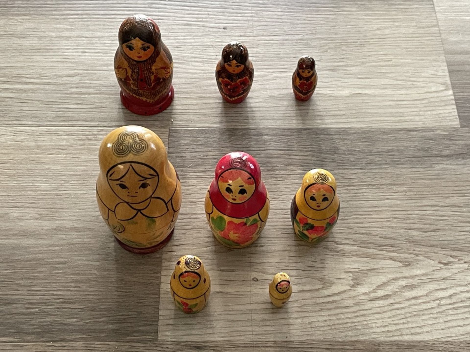 8 Russian Wood Nesting Dolls - Image 2 of 5