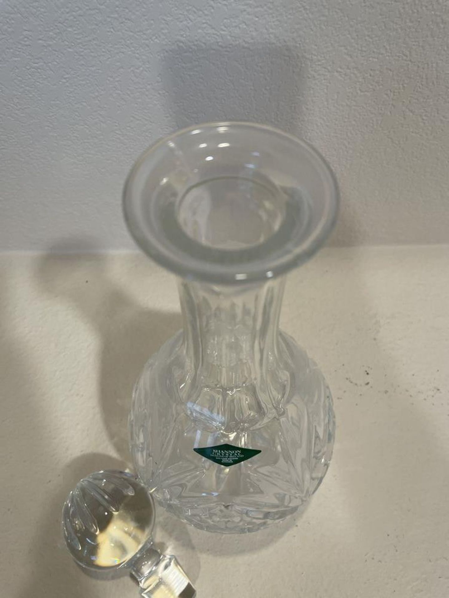 Shannon Crystal Wine Carafe with Lid, Made in Slovakia - 13 x 5" - Image 6 of 8