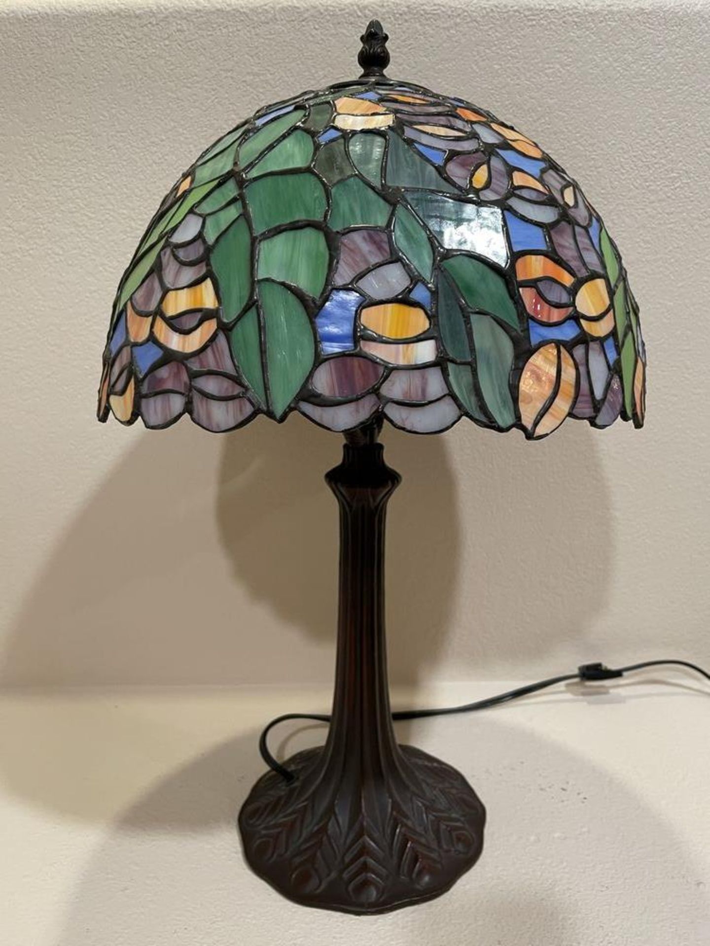 Shorter Tiffany Style Lamp - 21 x 14" - May need to be repaired, not turning on