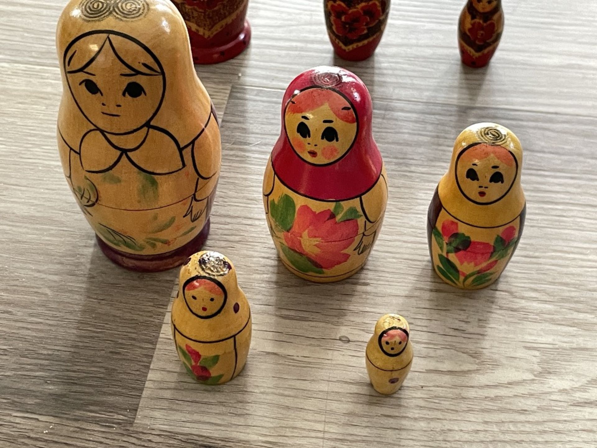 8 Russian Wood Nesting Dolls - Image 3 of 5